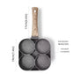 Nonstick 4-Cup Egg & Pancake Pan for Gas or Induction Stoves